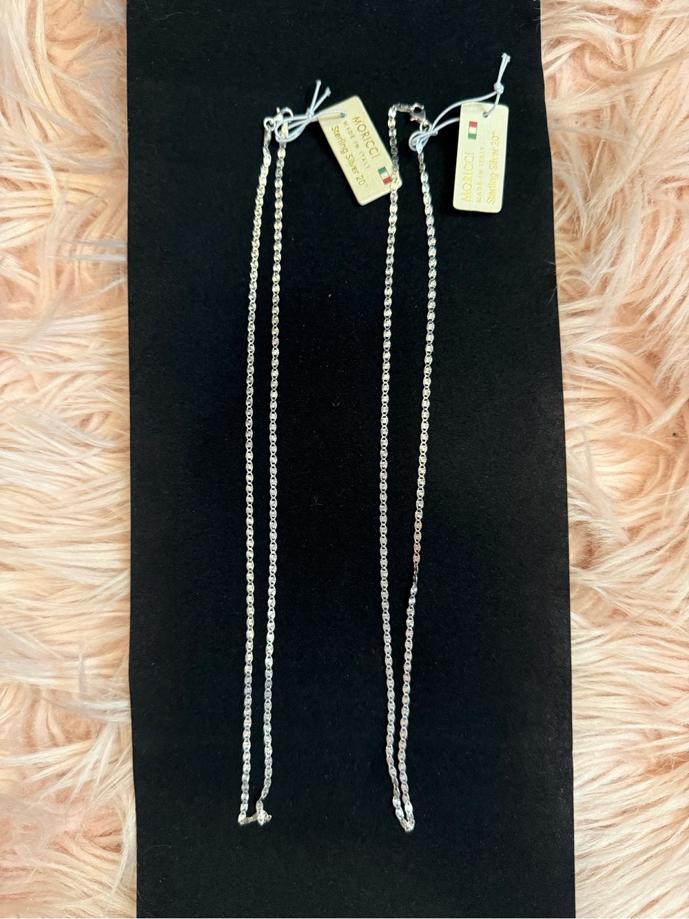 Sterling Silver Rope Chain Necklace - Silver 925 Sterling silver (individually)